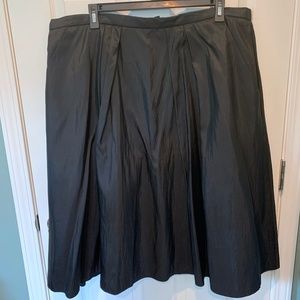 Alex Evenings Black Taffeta Skirt 3x